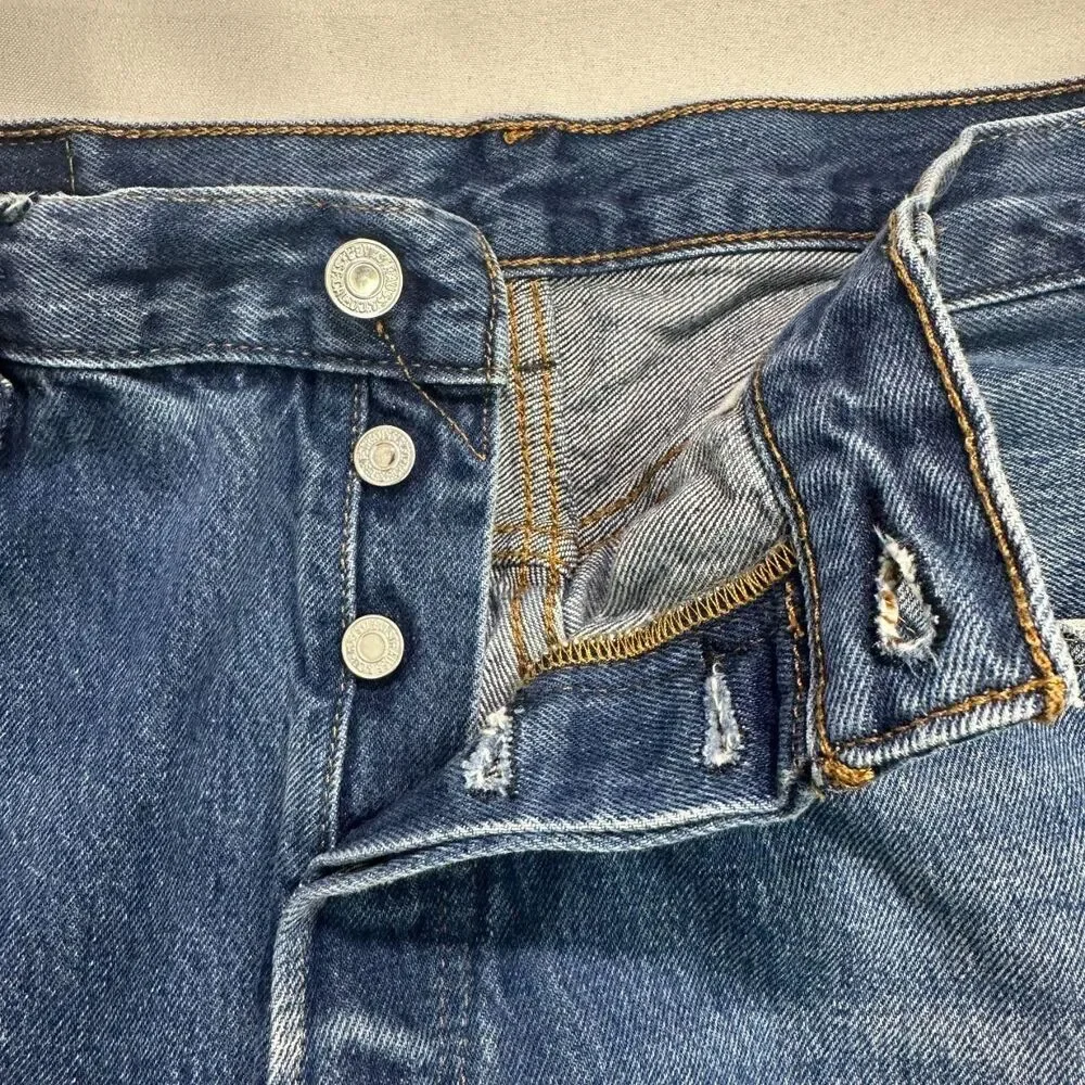 Vintage Levi's 501 Button Fly Jeans Y2K Classic Denim‎